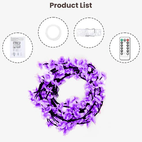 BRANCHLIGHT™ PURPLE CHERRY BLOSSOM TREE BRANCH LIGHTING