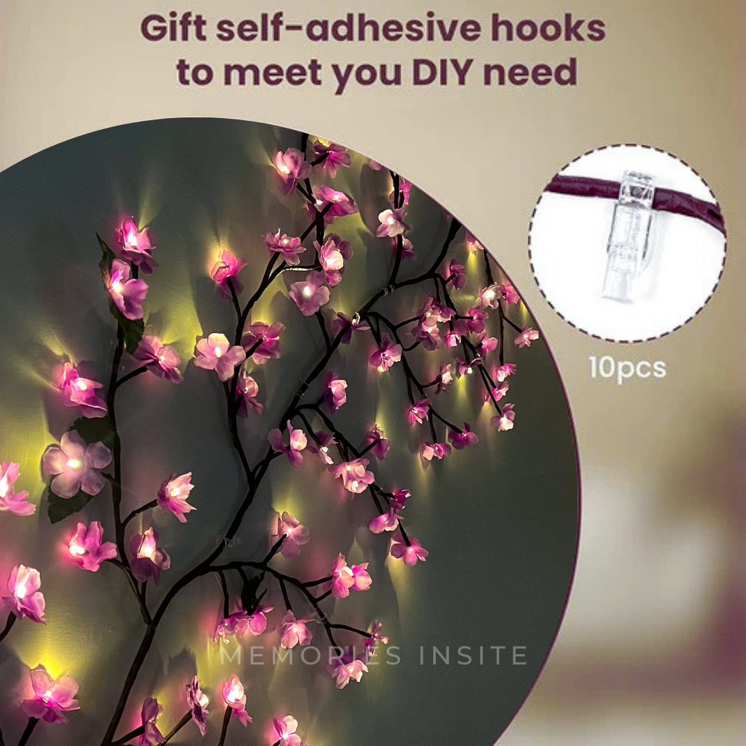 BRANCHLIGHT™ PURPLE CHERRY BLOSSOM TREE BRANCH LIGHTING