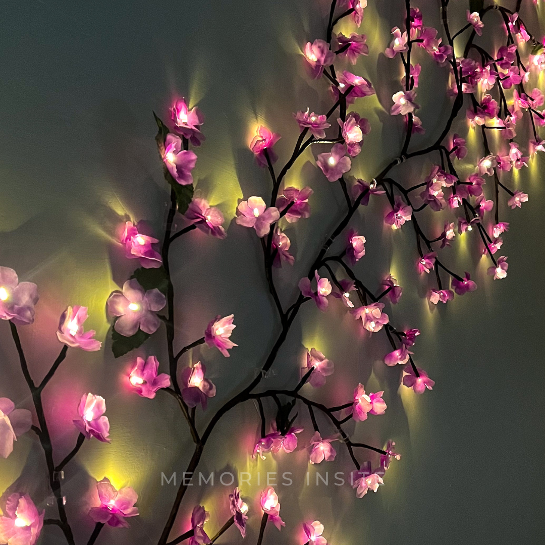 BRANCHLIGHT™ PURPLE CHERRY BLOSSOM TREE BRANCH LIGHTING